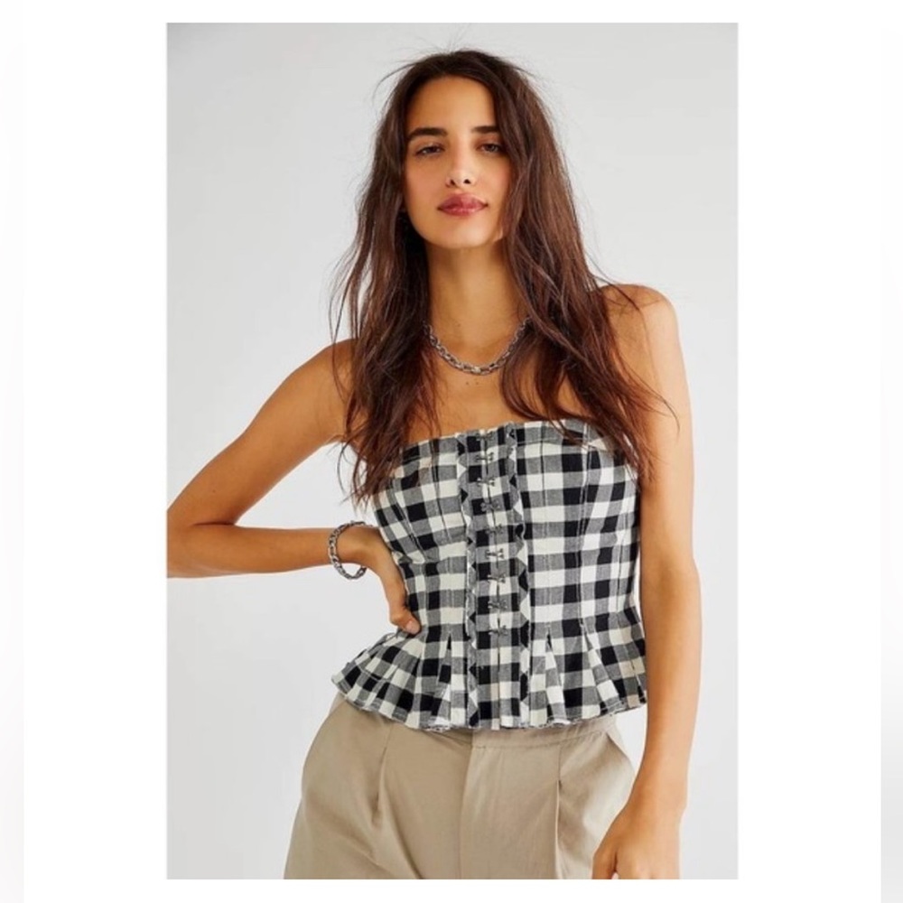 ***SOLD***Free People Lights Out Corset Top - Picture 3 of 17